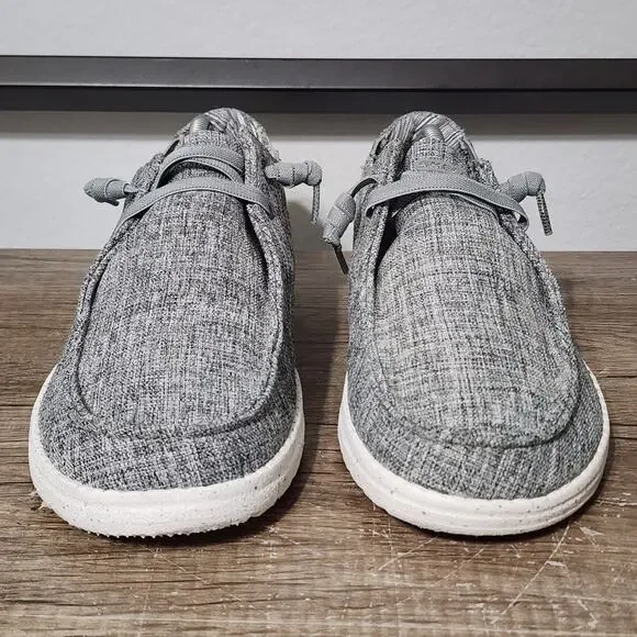 Skechers Melson Chad Mens Lightweight Casual Comfort Slip-On Shoes Size 10 Gray - Picture 2 of 9